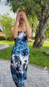 🔥ร้านค้าส่งไว🔥เดรสบ่าย่น ลายมะพร้าว เด็ก/ผู้ใหญ่ ใส่สบาย พร้อมส่งจากไทย