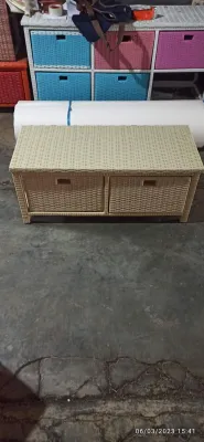 lemari rotan sintetis 2 laci