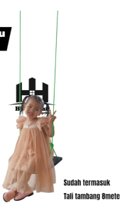 Ayunan kayu di pohon/Ayunan Kayu Fulset/Ayunan Gantung Mainan Anak/Dewasa Luar Atau Dalam Ruangan/ Diameter Tali 8mm