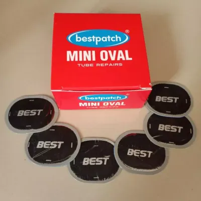 Bestpatch Mini Oval 40X30mm isi 50pcs/Karet Tambal Ban Dalam/Sistem dingin/ Tip top