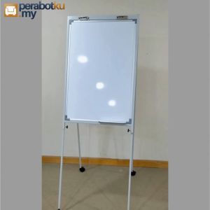 Magnetic Flip Chart Magnetic White Board with Roller Size 2x3 3x4 Flip Chart Paper Flip Chart Board with 5pcs Flip Chart Paper Perabotku.my