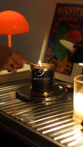 [SG] Sip & Scents Scented Soy Wax Candle | 300g | Premium Fragrance | Eco-friendly | Home Decor Gift