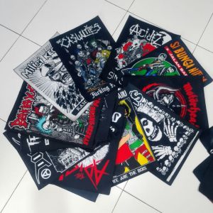 AKSESORIS PAKAIAN PATCH EMBLEM BAND PUNK