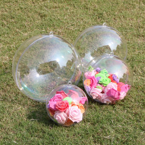 Acrylic Ball Hollow Transparent Ball Plastic Ball Hotel Wedding Mall Decoration Arrangement Holiday Decoration Balls Pendant