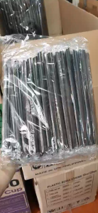 100pcs Straw Black Boba Straw – 23cm