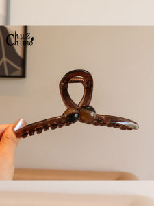 Initial Foam Extra Large Hair Claw Clip 2025 New Style Luxury Feeling Hair Accessories for Thick Hair Shark Tail Design