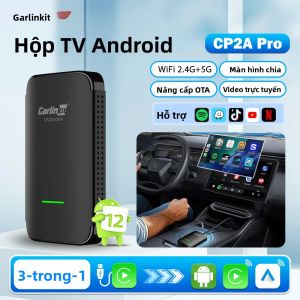 CarlinKit CP2A Pro Wireless Ai Box CarPlay Android Auto Kết Nối Thông Minh Trên Ô Tô Hỗ Trợ YouTube Netflix TikTok 5G USB Adapter