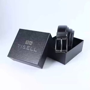 Tisell Ikat Pinggang Pria Bahan Kulit Pu Gesper Cowok Hitam Model Tusuk