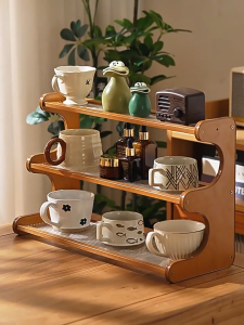 【On Hand】Cup holder desktop storage rack strong load-bearing capacity easy to assemble easy to clean open access