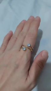 CINCIN WANITA TITANIUM WARNA GOLD / AKSESORIS WANITA TITANIUM / PERHIASAN FASHION TITANIUM ♥ GIRLIE ACC ♥