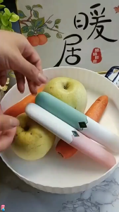 Pisau Buah Mini 2in1 Pisau Pengupas Pemotong Buah + Sarung / Portable Travel Knife Pisau Kecil Tajam