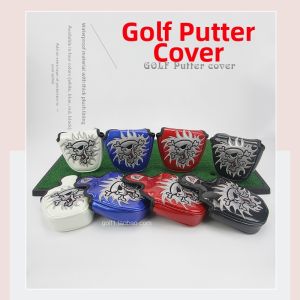 Skull Embroidered Half Circle Putter Cover