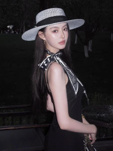 BILLI ZILLY | French Vintage Polka Dot Silk Scarf Summer 2025 Fashion Versatile Sash Lightweight Luxury Feel Decorative Neck Scarf For All Ages