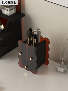 Hộp Đựng Chổi Trang Điểm Acrylic Hộp Đựng Son Má Hộp Đựng Chổi Kẻ Mắt Hộp Đựng Chổi Nền Chất Liệu Gỗ Khu Vực Sử Dụng Phòng Ngủ