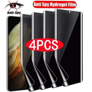 4Pcs Privacy Hydrogel Film For Realme GT 6T 6 China Global GT5 150W 240W GT8 Pro China Anti-Spy Screen Protector