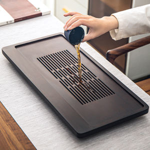 Walnut Color Modern Minimalist Bamboo Tea Tray