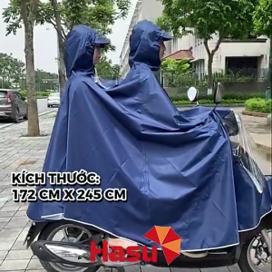 ÁO MƯA 2 ĐẦU LOẠI VIP CAO CẤP RỘNG RÃIPHỦ KÍN TOÀN THÂN ÁO MƯA ĐÔI VẢI TỔ ONG DA CÁ 2 NGƯỜI GIÁ TẠI XƯỞNG