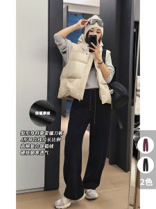 Meiyang Thick Fleece Silver Fox Velvet Warm Loose Knife Casual Pants High Waist Long Trousers Cotton Blend Harlan Pants