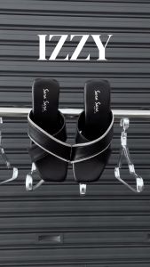 Sara Sara IZZY Sandal Heels Wanita Sendal Slop Model Silang Sandal Hak Terbaru