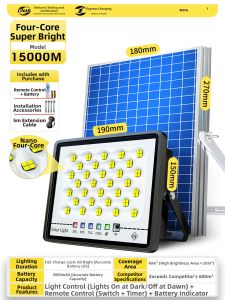 Maiyu | Solar Waterproof Super Bright Indoor/Outdoor High Power LED Floodlight