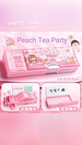 Stationery Sparkel  กล่องดินสอความจุขนาดใหญ่การ์ตูนเด็กมัลติฟังก์ชั่นสองชั้นA044