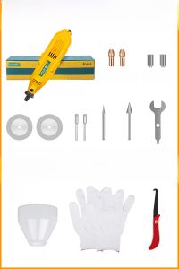 Electric Tile Grout Cleaning Machine Handheld Masonry Tool for Tile Gap Cutting Slotting Cone-shaped Grout Removal Device