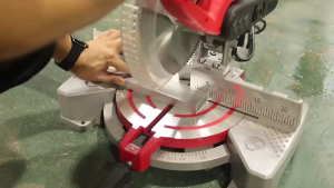 Unicorn 1800W High precision sliding composite cutting machine 10 Inch 255mm Heavy Duty 45 ° Miter Saw Aluminum Cutter Sliding Bar Compound