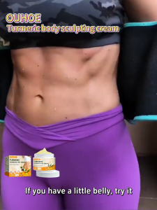 OUHOE 50g Turmeric Garcinia Slimming Balm for Thigh Arm Belly Firming Toning Massage Body Sculpting