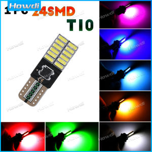 T10 4014 24smd 194 W5W Xe LED 12V tự động lampada Bóng đèn Đèn hậu xe hơi