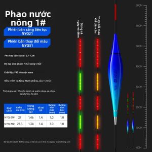 WEITUOSEN | Phao Cá Đổi Ánh Sáng LED Ban Ngày và Ban Đêm Toàn Diện