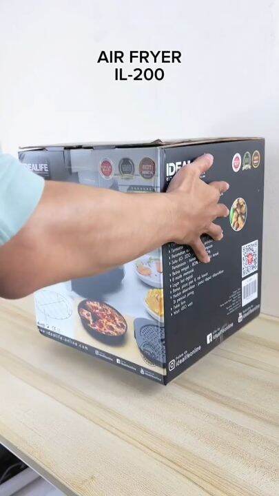 Idealife Digital Air Fryer IL-200 / IL200 / IL 200 Low Watt Kapasitas 4 ...