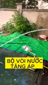 Vòi nước tăng áp chất liệu hợp kim cao cấp kèm đầu nối đầu gắn vòi nước tăng áp siêu mạnh dùng rửa xe tưới cây