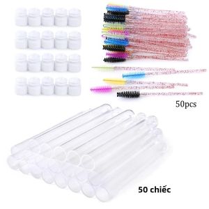 Bộ Ống Cọ Mascara Lông Mi Có Thể Tái Sử Dụng - 20/100 Chiếc Cọ Chải Lông Mi Chống Bụi Có Thể Thay Thế Dụng Cụ Trang Điểm