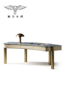 MEILIDASHI | Bàn Làm Việc Đá Marble Tự Nhiên Phong Cách Sang Trọng