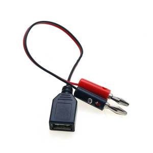 JCD | JCD USB Nữ Đến 4MM Banana Nam Cắm Cáp Thử Nghiệm Dây Dẫn Điện Một Cáp Sạc Nữ Có Thể Điều Chỉnh Độ Dài 0.2-2M