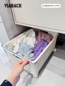 Convenient Wheeled Dirty Laundry Basket Bathroom Cabinet underneath Clothes Storage Basket Laundry Hamper Organizer Rack