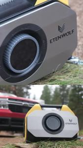 ETENWOLF VORTEX S6 Portable Air Compressor 100% Duty Cycle & Dual Cylinder 19200 mAh Car Tire Inflator Air Pump P600 Balloon Pum