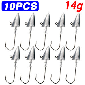 10pcs Triangle Head Hooks 3.5g 5g 7g 10g 21g 35g Ship Type Texas Rig Fishing Sinker Set Soft Lure Pesca Fishing Tackle Gear