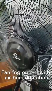 Mist Electric Fan With Remote Control Water Air Cooling Fan Heavy Duty Inverter with Wheels Large Water Tank Strong Wind Humidifier Household Spray Fan For Home Office Warehouse