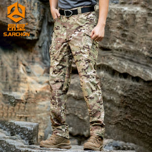 กางเกงปีนเขาผู้ชาย IX9 แห้งเร็ว ระบายอากาศได้ดี น้ำหนักเบา กางเกงขายาวสำหรับออกกำลังกายกลางแจ้ง กางเกงป้องกันน้ำ