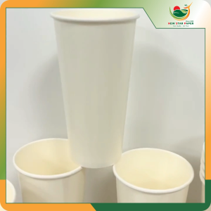 Ly giấy 22oz~649ml - Lốc 50 ly giấy trơn