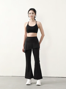 Legging Cutbray Olahraga Wanita Celana Rok 2 in 1 High Waist Nyaman Elastis untuk Yoga Pilates Gym & Lari