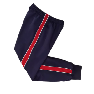 กางเกงกีฬาผ้าขนแกะแบบบางลายทางกว้างและบางสำหรับนักเรียนมัธยมต้นและมัธยมปลาย สำหรับทั้งชายและหญิง