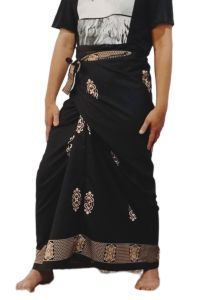 Sarung Srikandi - Sarung Ikat - Sarung Lilit - Motif songket Hitam - Bahan Toyobo adem nyaman dipakai dan tahan lama