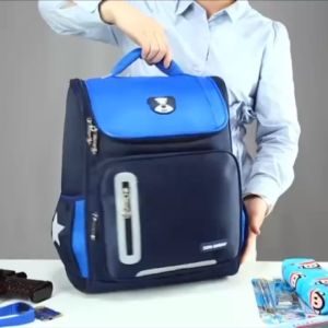 B2-Childrens school bags primary school students lightweight girls mens ultra-light spine protection schoolbags