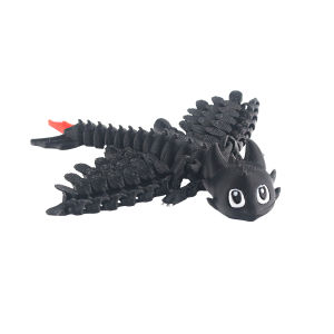 Innovative dragon art pieces with adjustable joints 3D printed dragon models home ornaments ideal choice for collectors