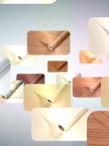 วอลเปเปอร์ลายไม้60 ซมx 5 ม ผนัง Wallpaper PVC ผานุค โทรทัวดี