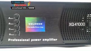 มีหน้าจอ เพาเวอร์แอมป์ PROEURO TECH PRO XQ-41000 POWER AMP 4Ch x 1000W พร้อมไปรษณีย์แนวคิด XQ-41000