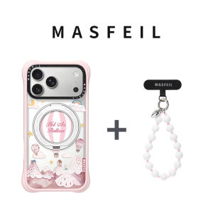 MASFEIL | Pink Magnet Stand Transparent Soft Silicone iPhone 18ProMax Case