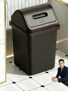 HANSHILIUJIA | Large Capacity Lidded Household Trash Can